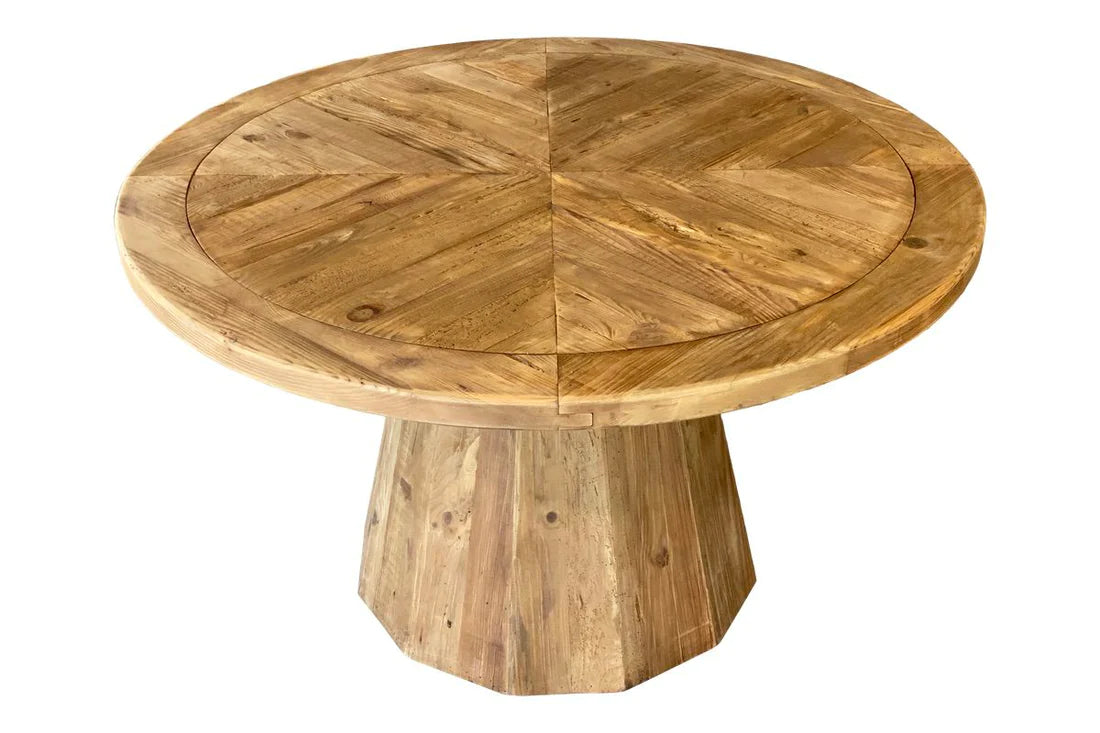 Farmhouse Round Pedestal Dining Table - 1300