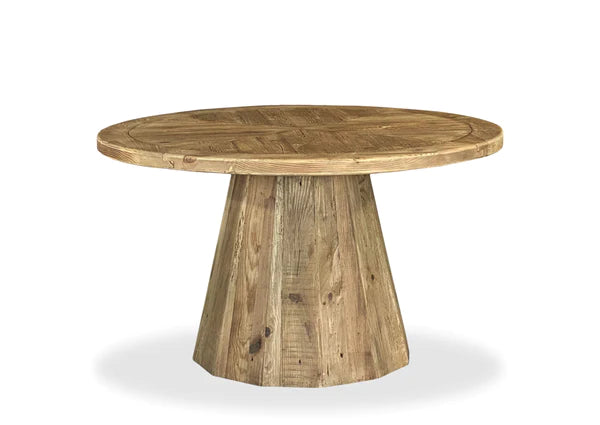 Farmhouse Round Pedestal Dining Table - 1300