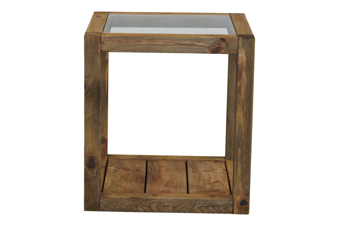 Farmhouse Side Table - Glass