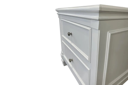 White Hamptons Bedside Table