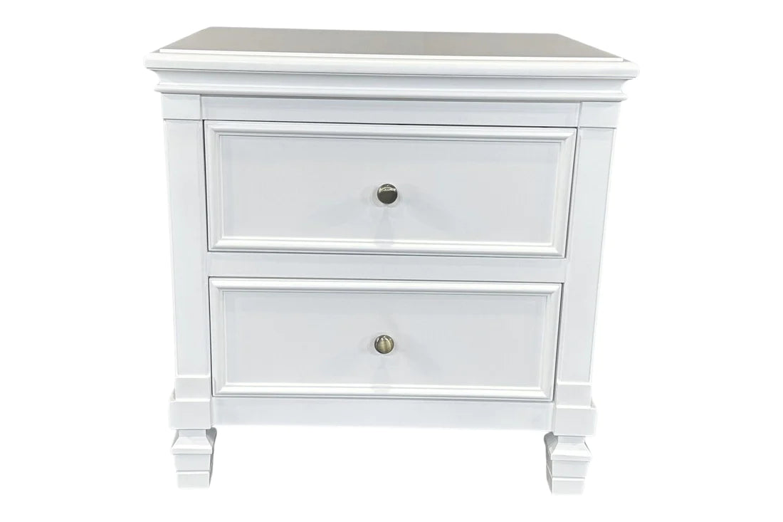 White Hamptons Bedside Table