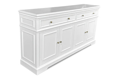 White Hamptons Buffet Unit