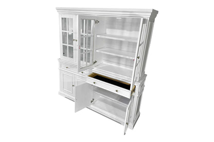 White Hamptons Display Hutch