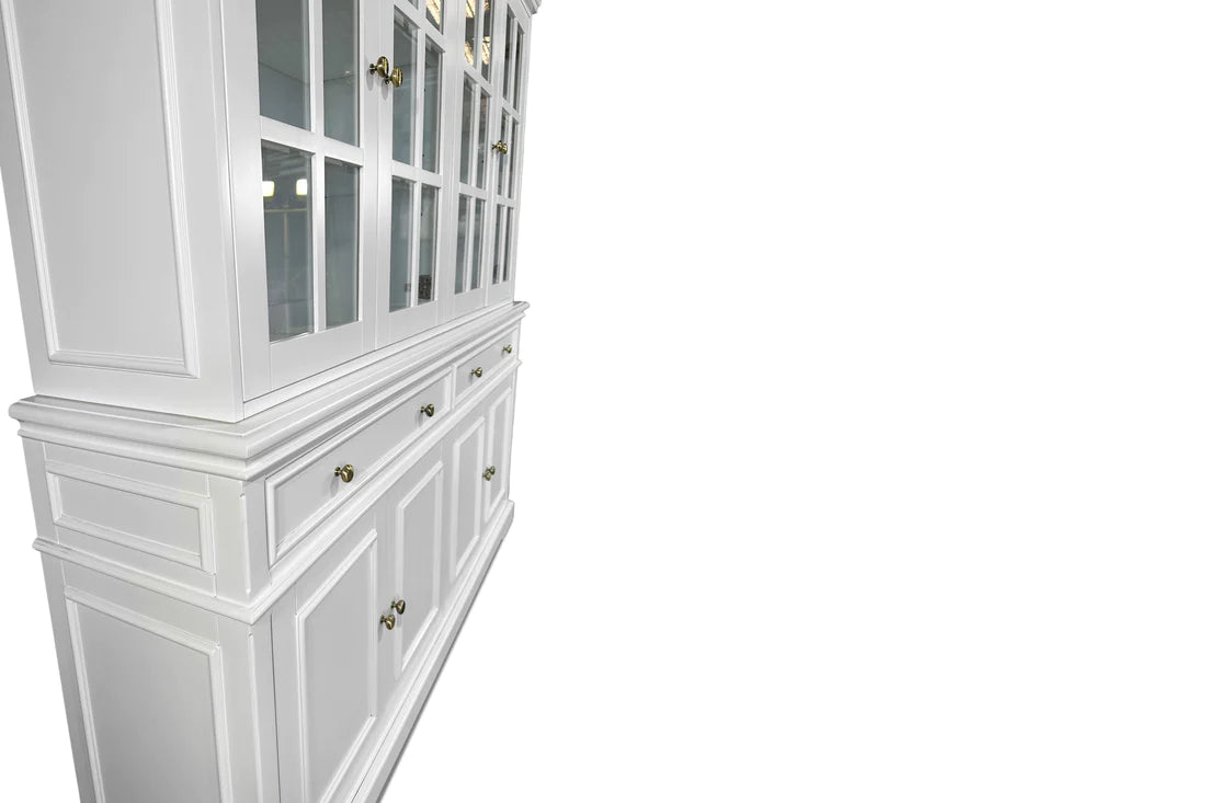 White Hamptons Display Hutch