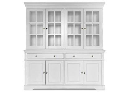 White Hamptons Display Hutch