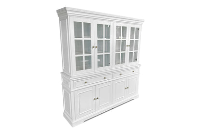 White Hamptons Display Hutch