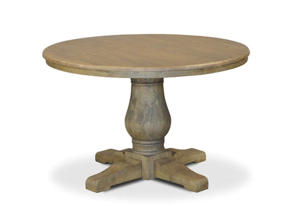 Antique Oak Hamptons Round Dining Table - 1200