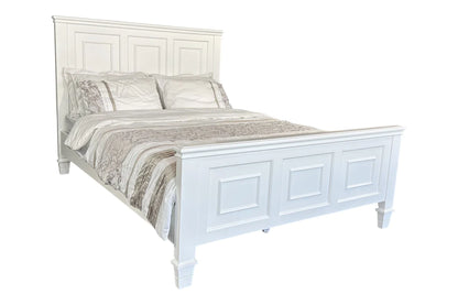 White Hamptons Bed Frame - Double