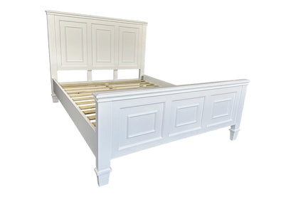 White Hamptons Bed Frame - Double