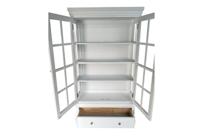 White Hamptons Display Cabinet