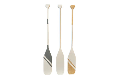 Hamptons Decorative Oar - Oak And White