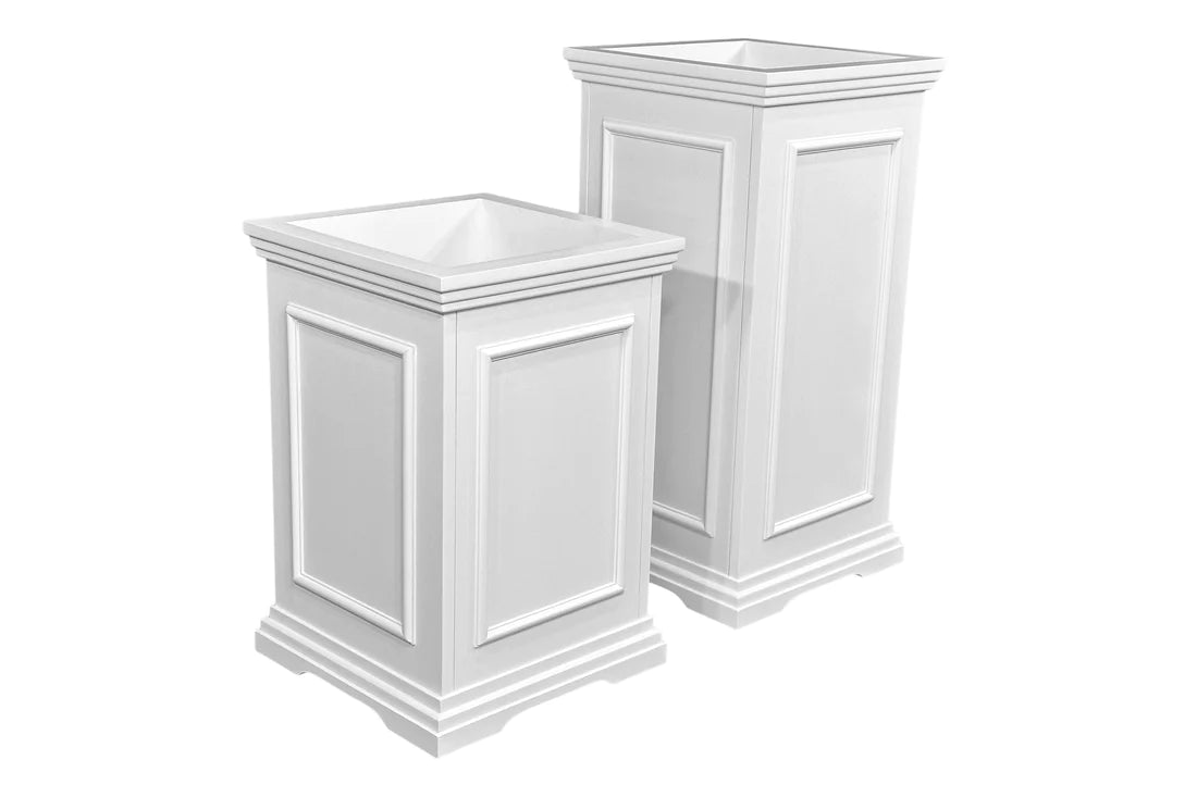 White Hamptons Planter - Medium