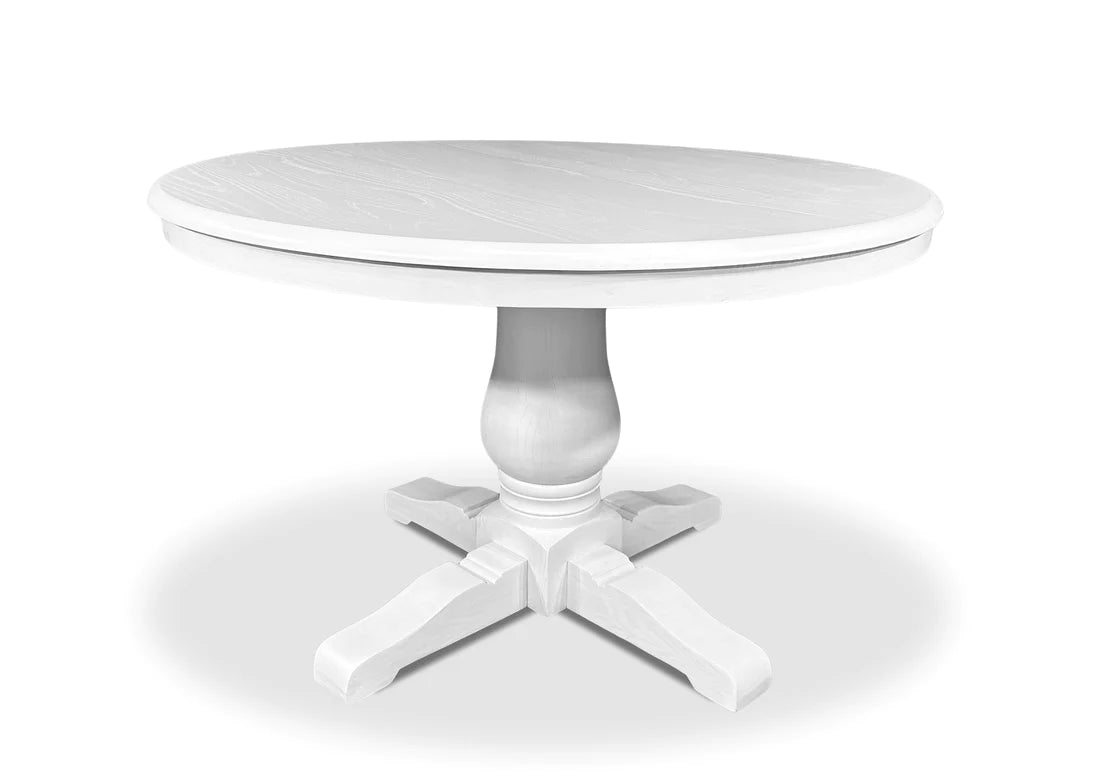 While Hamptons Round Dining Table - 1200