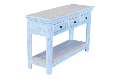 Java Console Table - White Wash