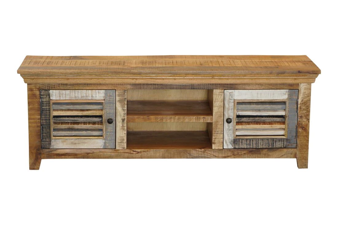 Java Tv Unit - Rustic Mango Worn Paint - 1450