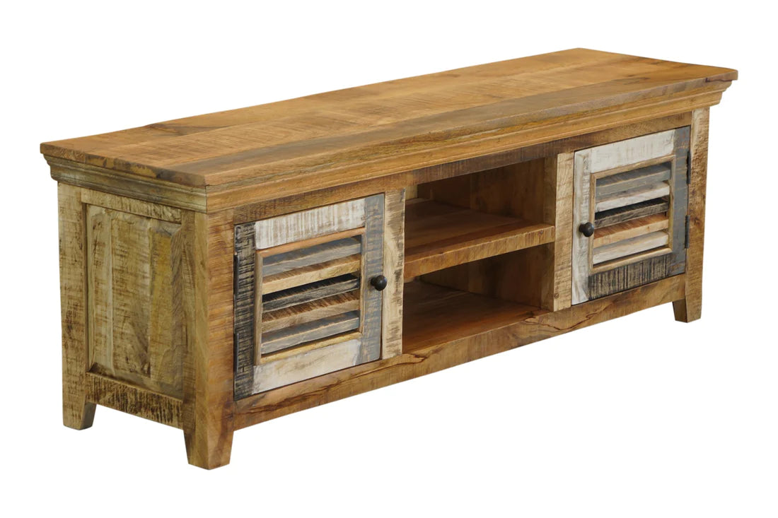 Java Tv Unit - Rustic Mango Worn Paint - 1450