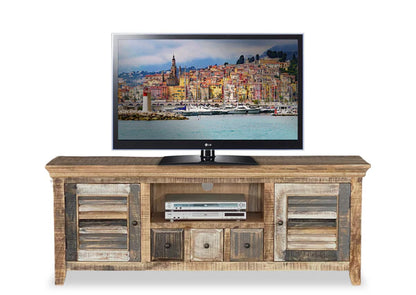 Java Tv Unit - Rustic Mango Worn Paint - 1690