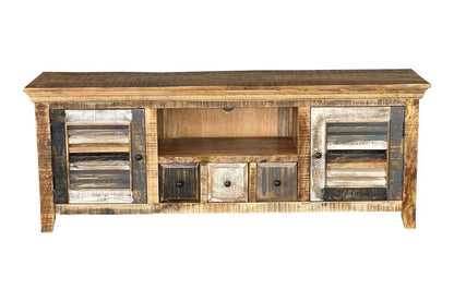 Java Tv Unit - Rustic Mango Worn Paint - 1690