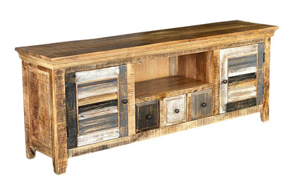 Java Tv Unit - Rustic Mango Worn Paint - 1690