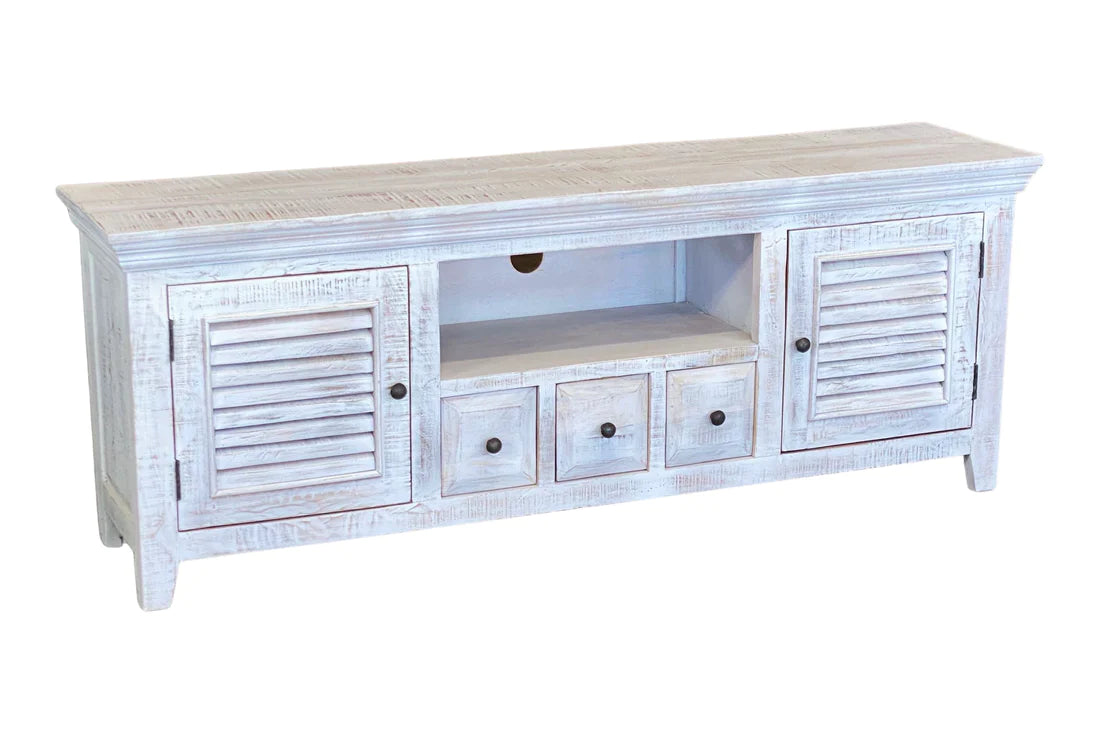 Java Tv Unit - White Wash - 1690