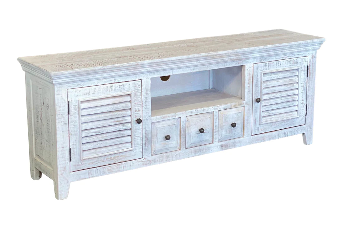 Java Tv Unit - White Wash - 1690