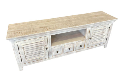 Java Tv Unit - White Wash - 1690