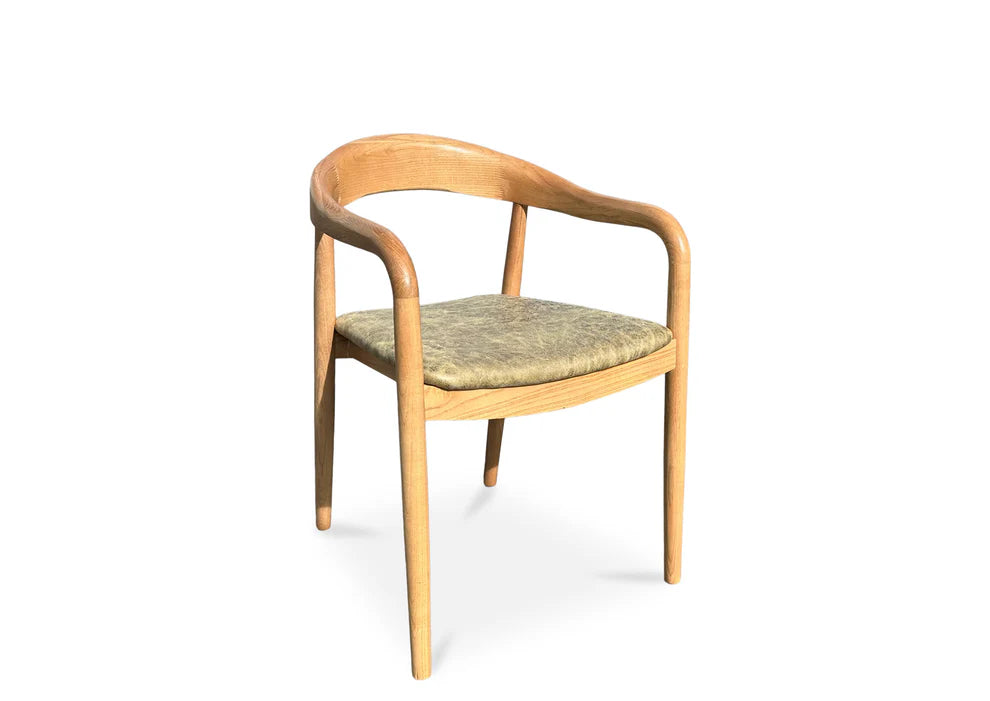 Kyoto Dining Chair - Blonde Oak & Olive