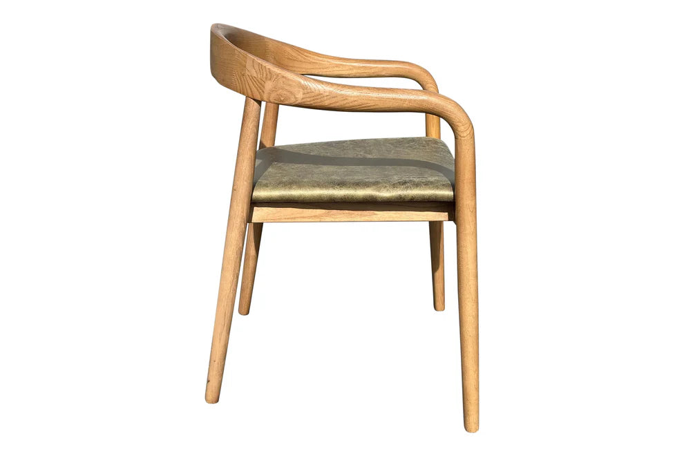 Kyoto Dining Chair - Blonde Oak & Olive