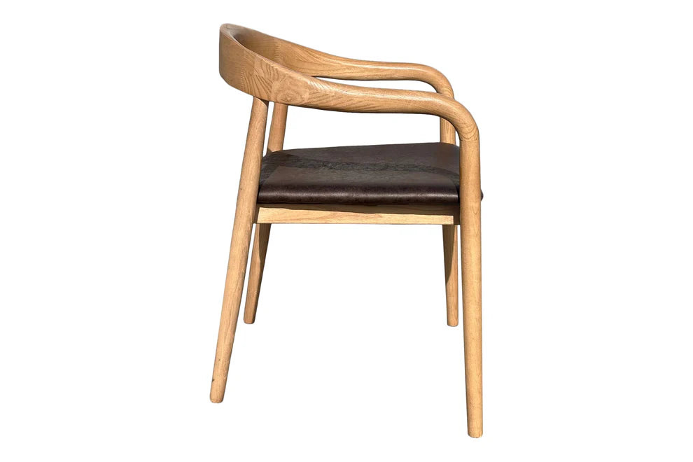 Kyoto Dining Chair - Blonde Oak & Chocolate