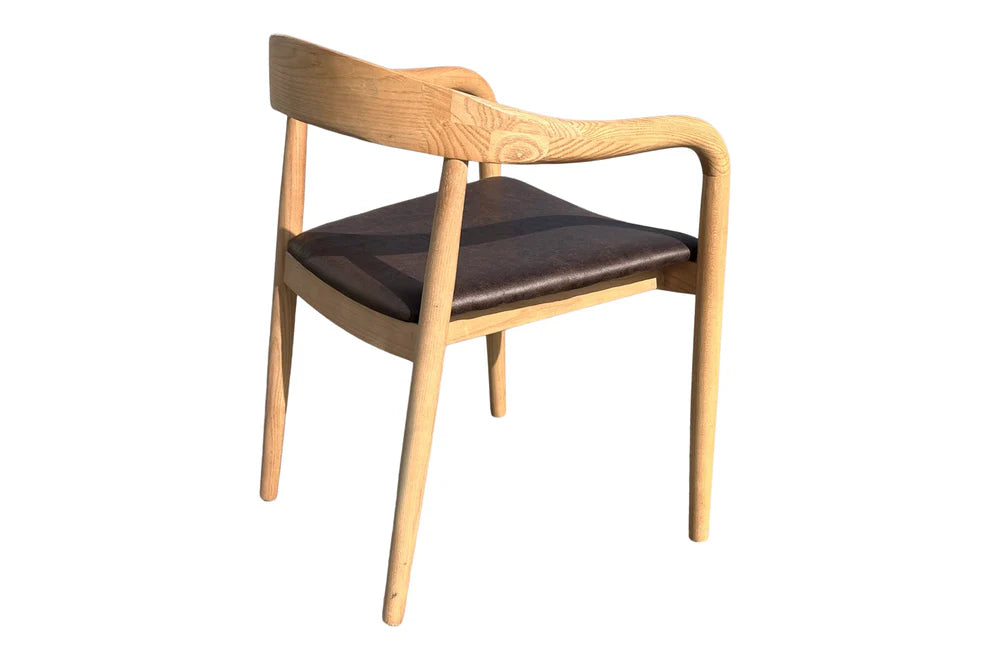 Kyoto Dining Chair - Blonde Oak & Chocolate