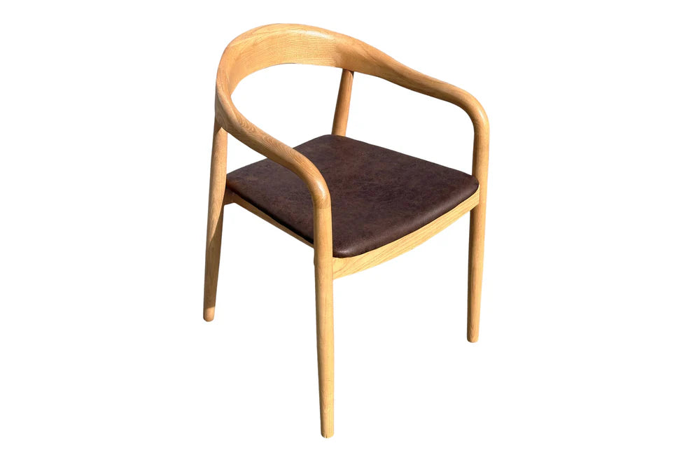 Kyoto Dining Chair - Blonde Oak & Chocolate