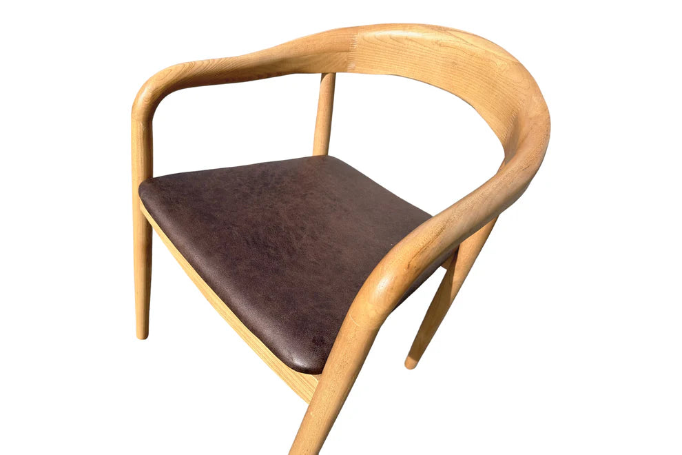 Kyoto Dining Chair - Blonde Oak & Chocolate