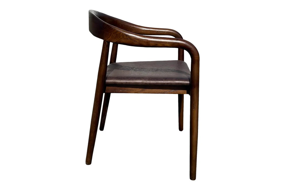 Kyoto Dining Chair - Walnut & Chocolate