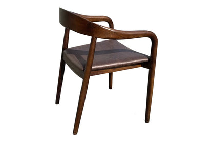 Kyoto Dining Chair - Walnut & Chocolate