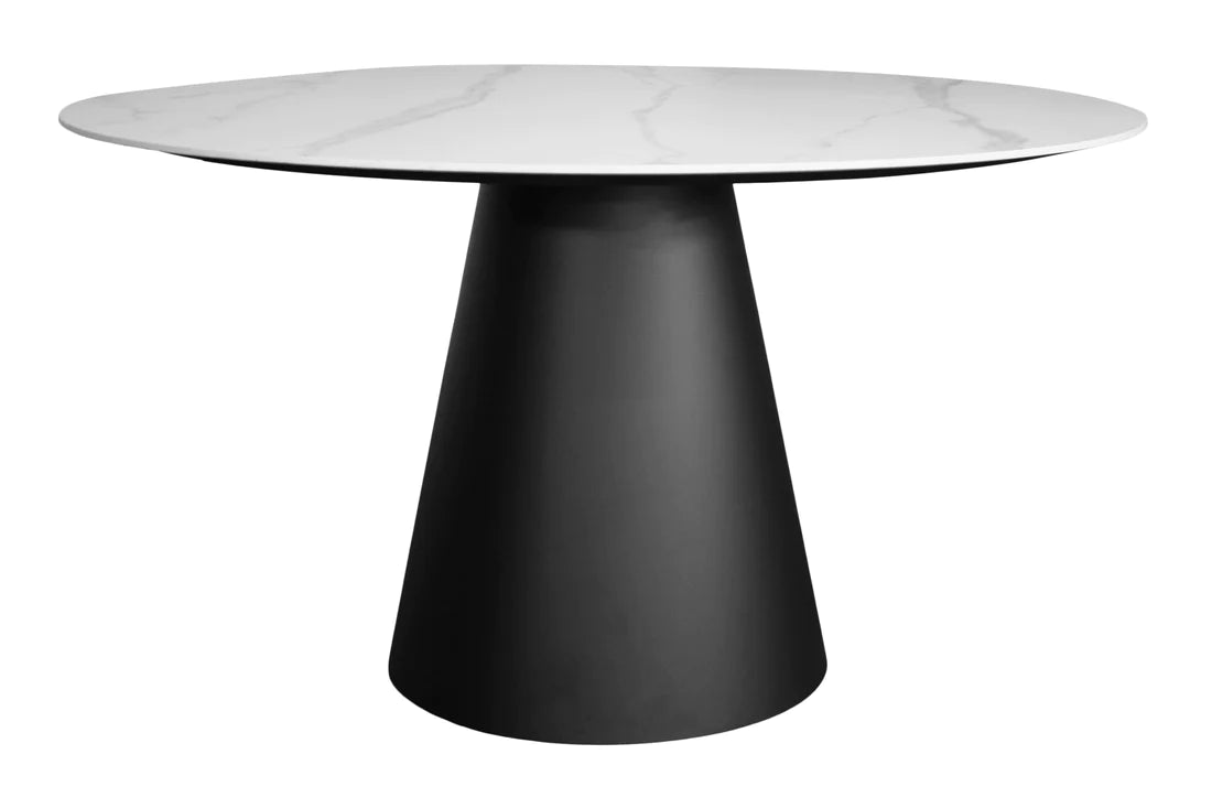 Manhattan Round Dining Table - Stone - 1350