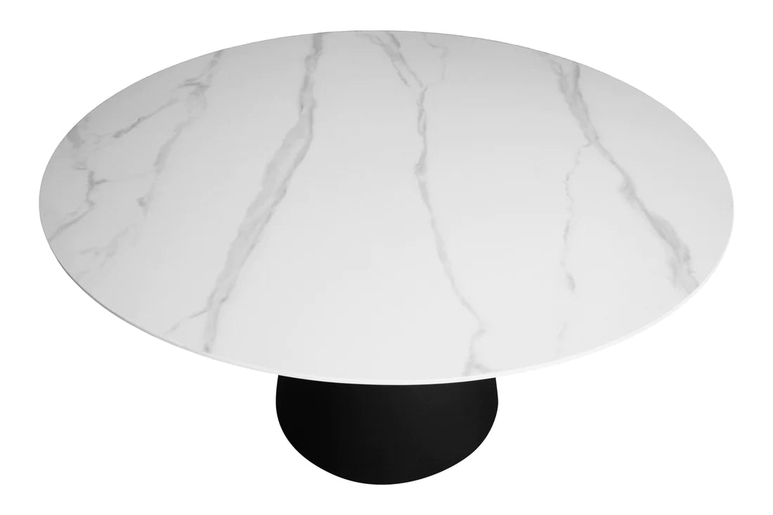 Manhattan Round Dining Table - Stone - 1350