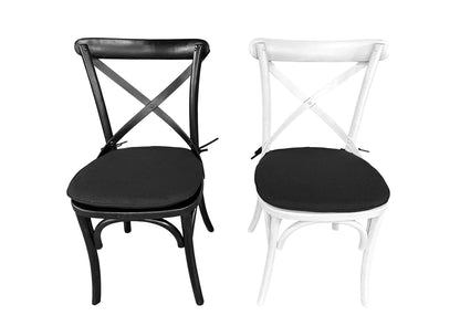 Paris Dining Chair Cushion - Black