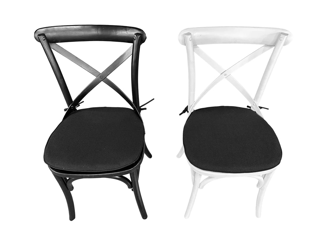 Paris Dining Chair Cushion - Black