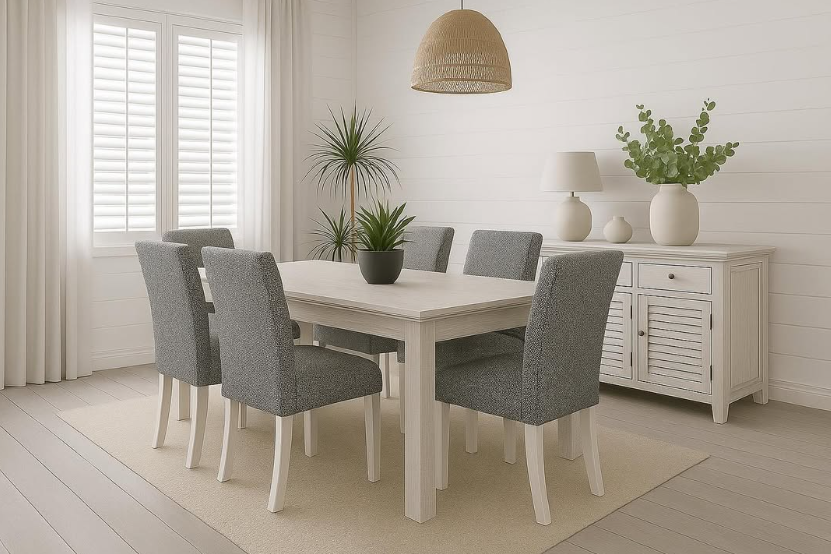 Java Dining Table - White Wash - 1760