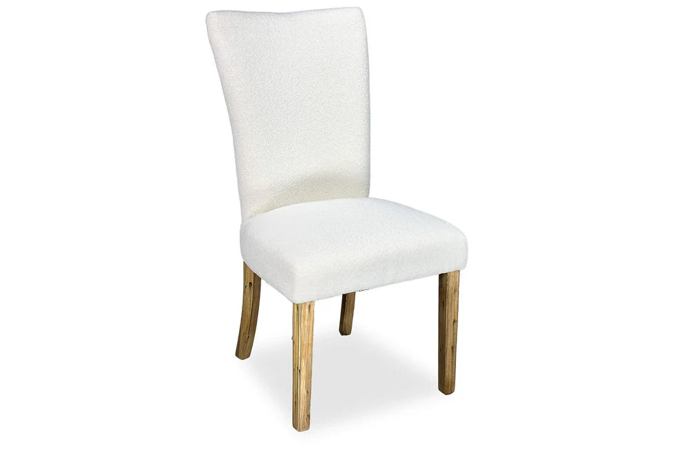 Waterloo Dining Chair - Antique Oak & Boucle