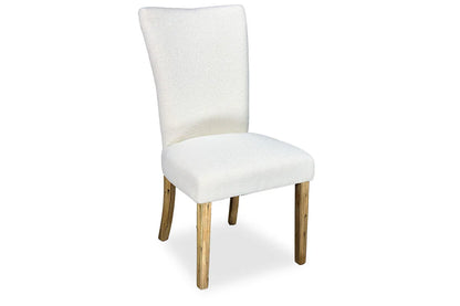 Waterloo Dining Chair - Antique Oak & Boucle