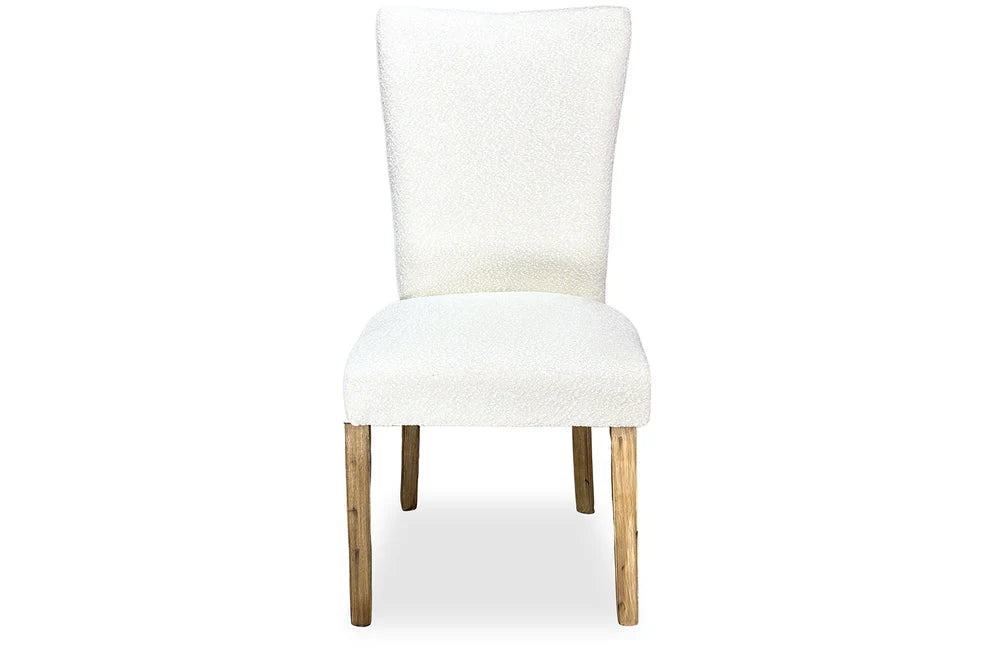 Waterloo Dining Chair - Antique Oak & Boucle