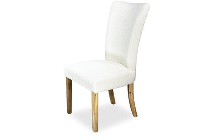 Waterloo Dining Chair - Antique Oak & Boucle