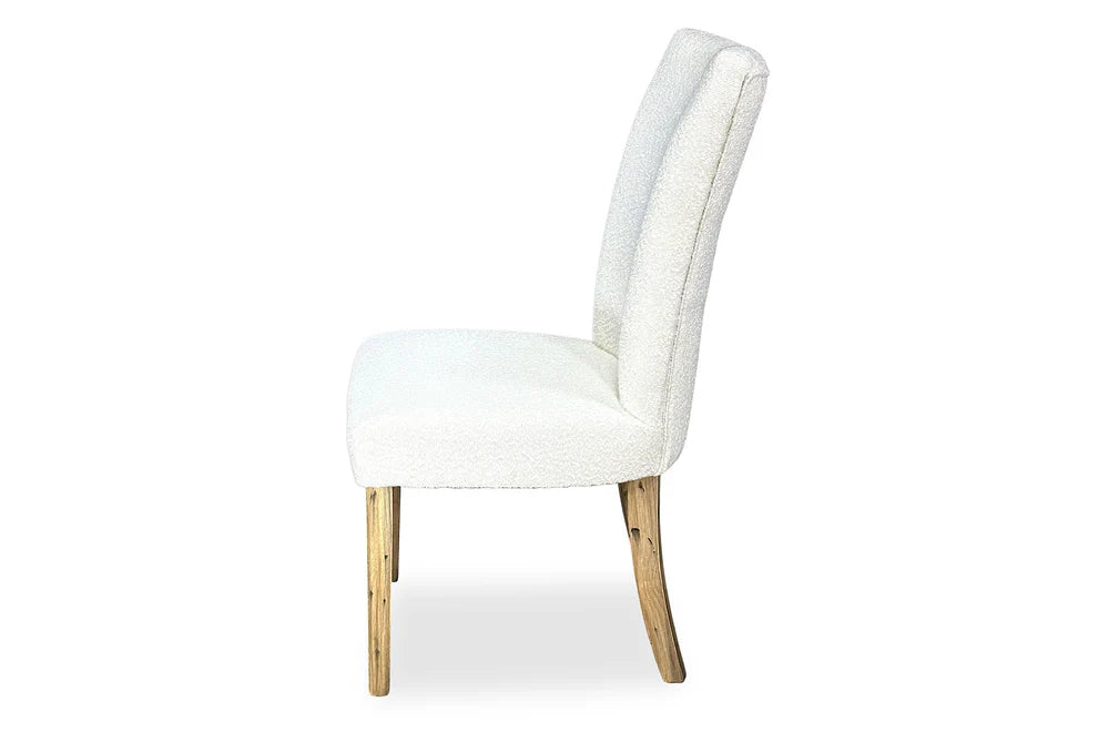 Waterloo Dining Chair - Antique Oak & Boucle