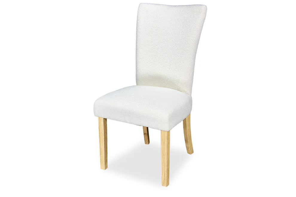 Waterloo Dining Chair - Oak & Boucle