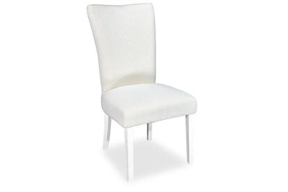 Waterloo Dining Chair - White Hamptons & Boucle