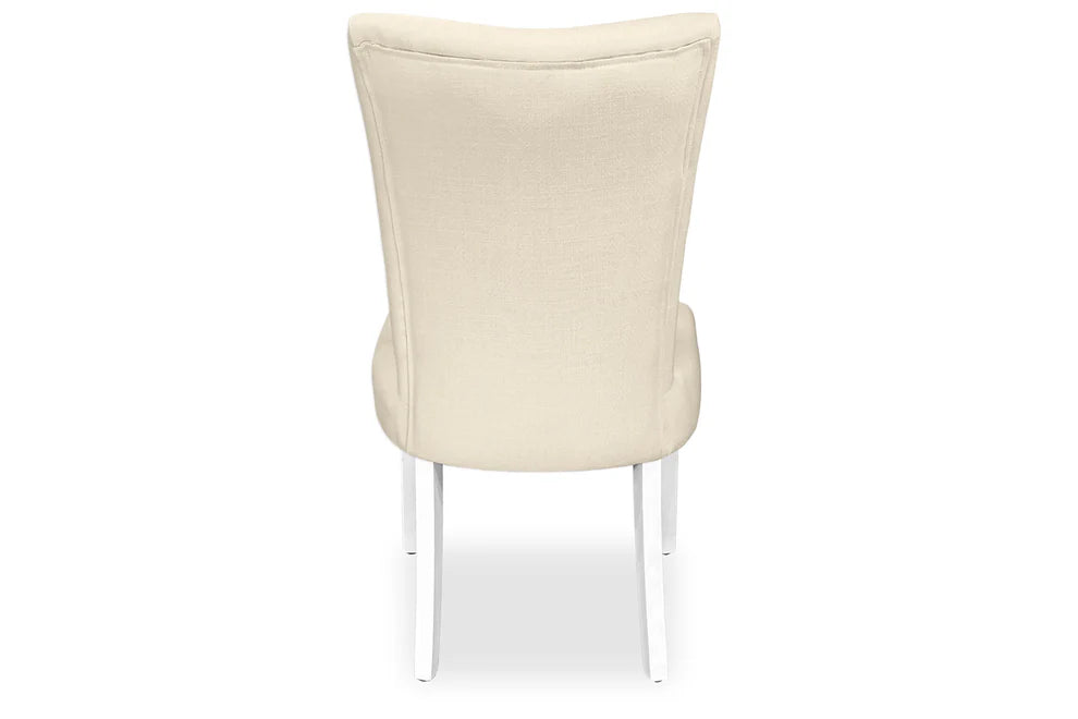 Waterloo Dining Chair - White Hamptons & Natural