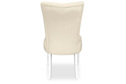 Waterloo Dining Chair - White Hamptons & Natural