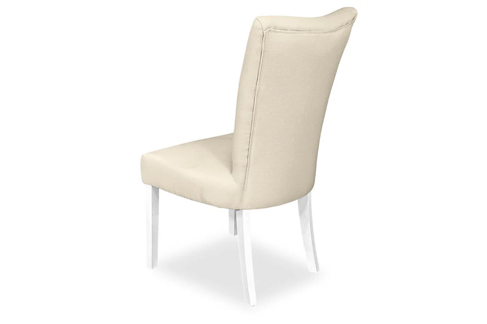 Waterloo Dining Chair - White Hamptons & Natural