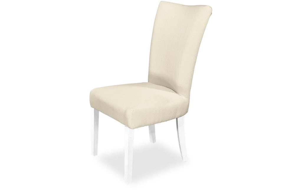 Waterloo Dining Chair - White Hamptons & Natural